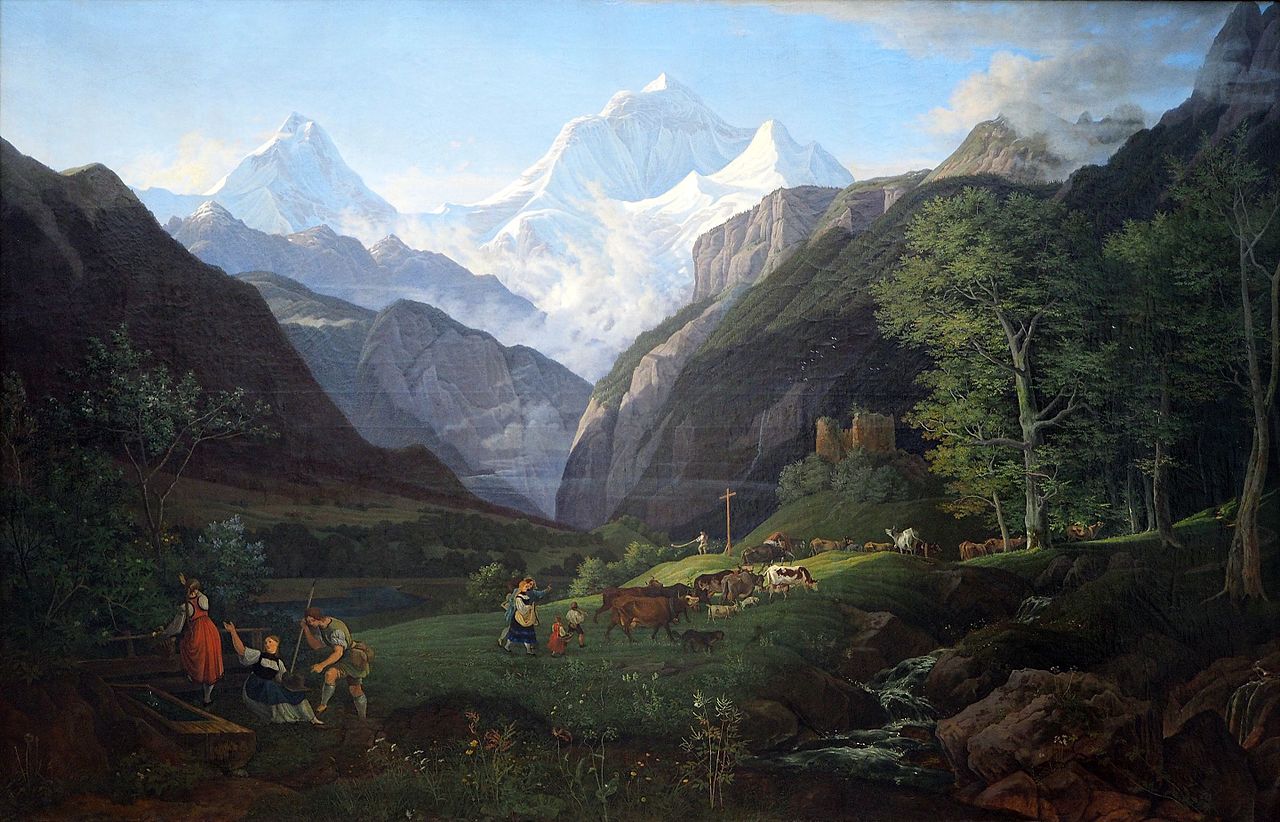 Extract of the Sennen, vintage artwork by Ludwig Richter, A3 (16x12") Poster Print