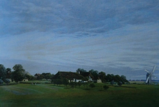 Rural Plains, vintage artwork by Caspar David Friedrich, 12x8" (A4) Poster