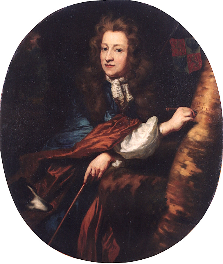 Christiaan van de Blocquery, vintage artwork by Nicolaes Maes, 12x8" (A4) Poster