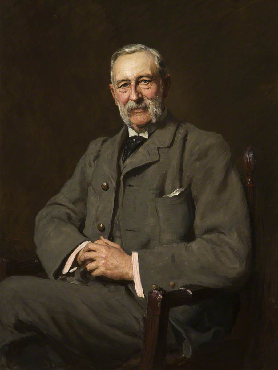Colonel Oliver Ormerod Walker, vintage artwork by Hubert von Herkomer, 12x8" (A4) Poster