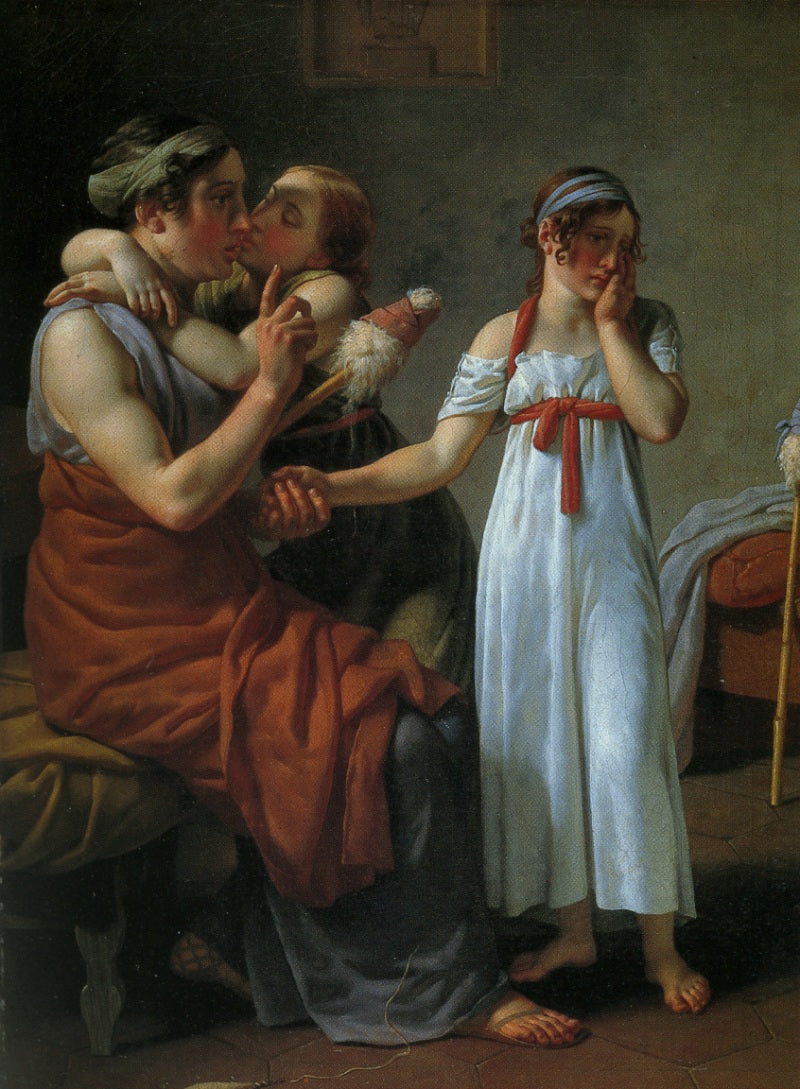 La bonne mère, vintage artwork by Christoffer Wilhelm Eckersberg, 12x8" (A4) Poster