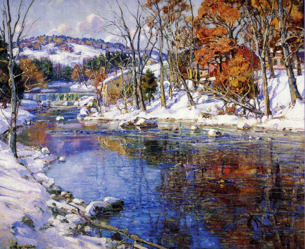 The First Snowfall by George Gardner Symons,A3(16x12")Poster