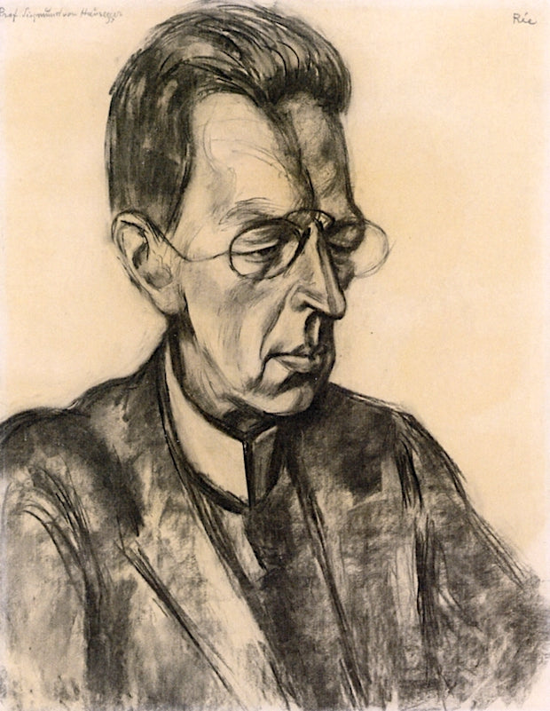 Portrait of Siegmund von Hausegger by Anita Rée,16x12(A3) Poster