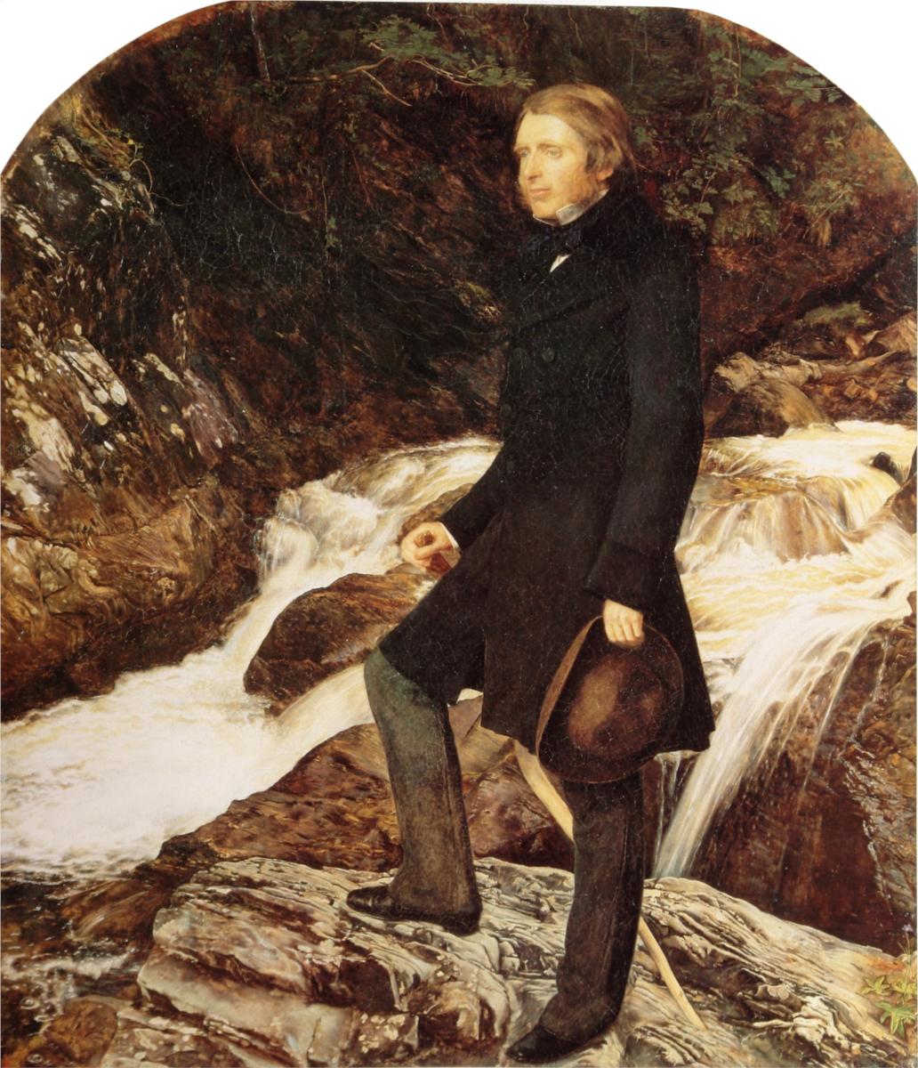 John Ruskin, vintage artwork by Sir John Everett Millais, 12x8" (A4) Poster