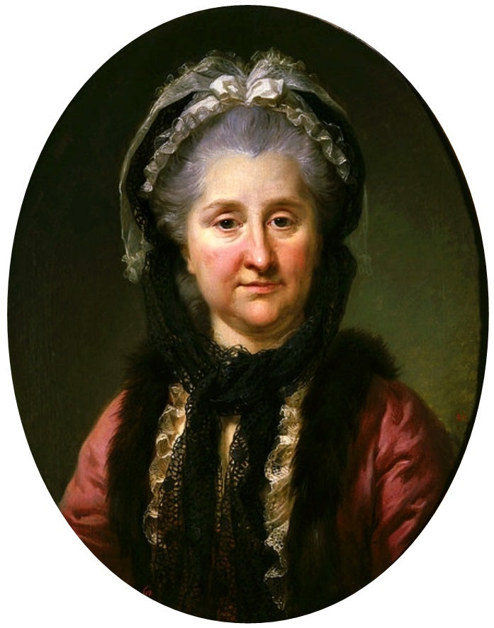 Ludwika Zamoyska nee Poniatowska, vintage artwork by Marcello Bacciarelli, 12x8" (A4) Poster