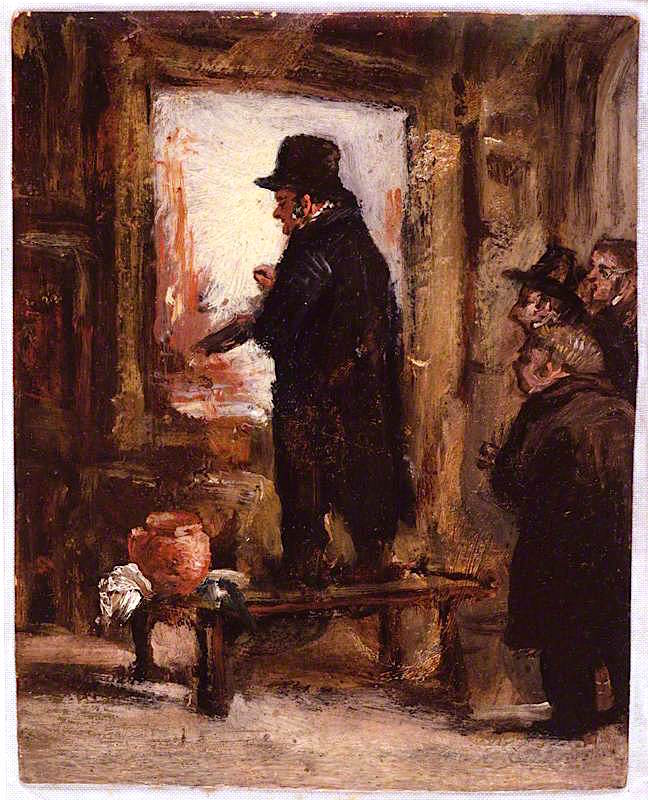 Joseph Mallord William Turner, vintage artwork by Charles West Cope, A3 (16x12") Poster Print