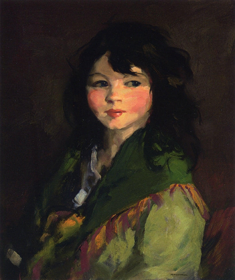 Francine, vintage artwork by Robert Henri, 12x8" (A4) Poster