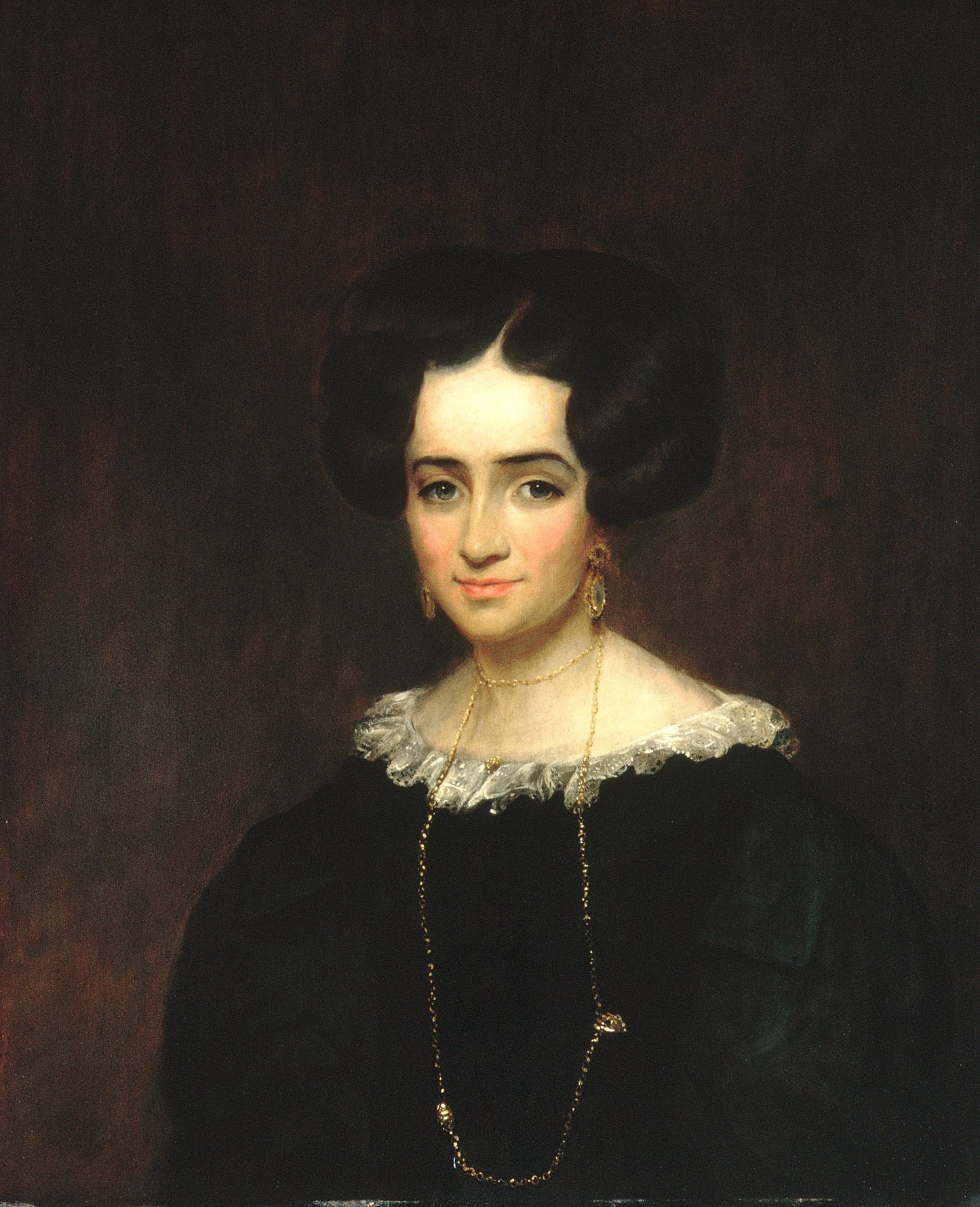 Mrs. John Adams Conant, vintage artwork by William Dunlap, 12x8" (A4) Poster