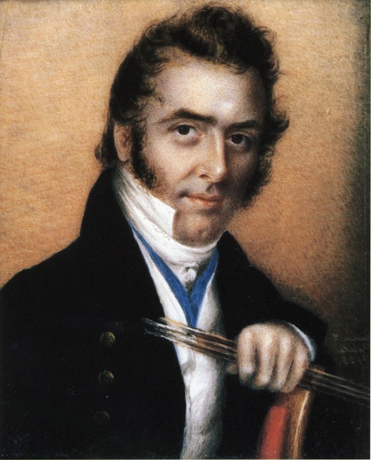 Rembrant Peale, vintage artwork by Anna Claypoole Peale, A3 (16x12") Poster Print