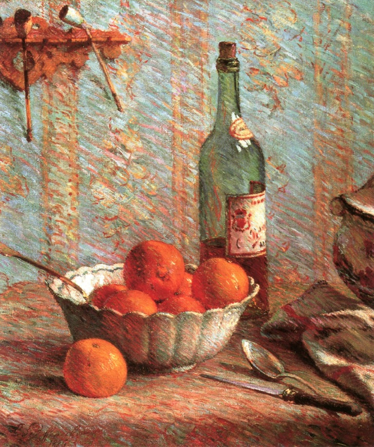 Still Life with Bowl and Fruit, vintage artwork by Claude-Emil Schuffenecker, 12x8" (A4) Poster
