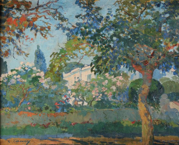 The Gardens of the Villa Abd-El-Tif, Algiers by Léon Cauvy,16x12(A3) Poster