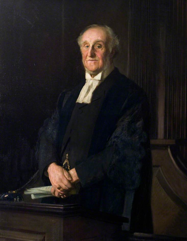 John Thomas Tweed, Town Clerk of Lincoln, vintage artwork by Sir George Clausen, R.A., R.W.S., R.I., 12x8" (A4) Poster