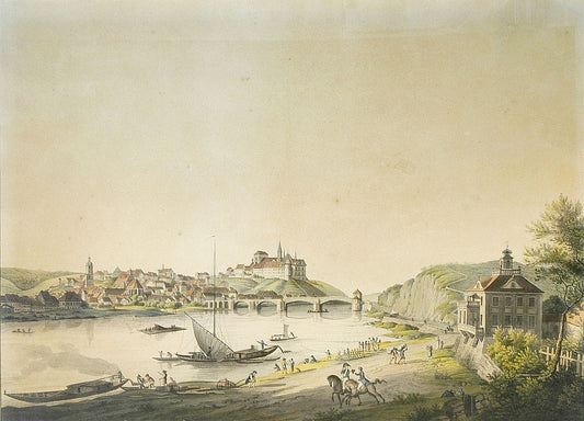 Meissen, vintage artwork by Christian Gottlob Hammer, 12x8" (A4) Poster