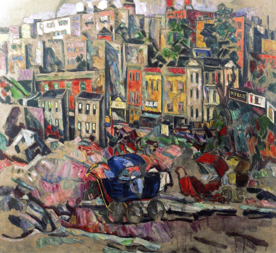 Bronx II, vintage artwork by Abraham A. Manievich, 12x8" (A4) Poster