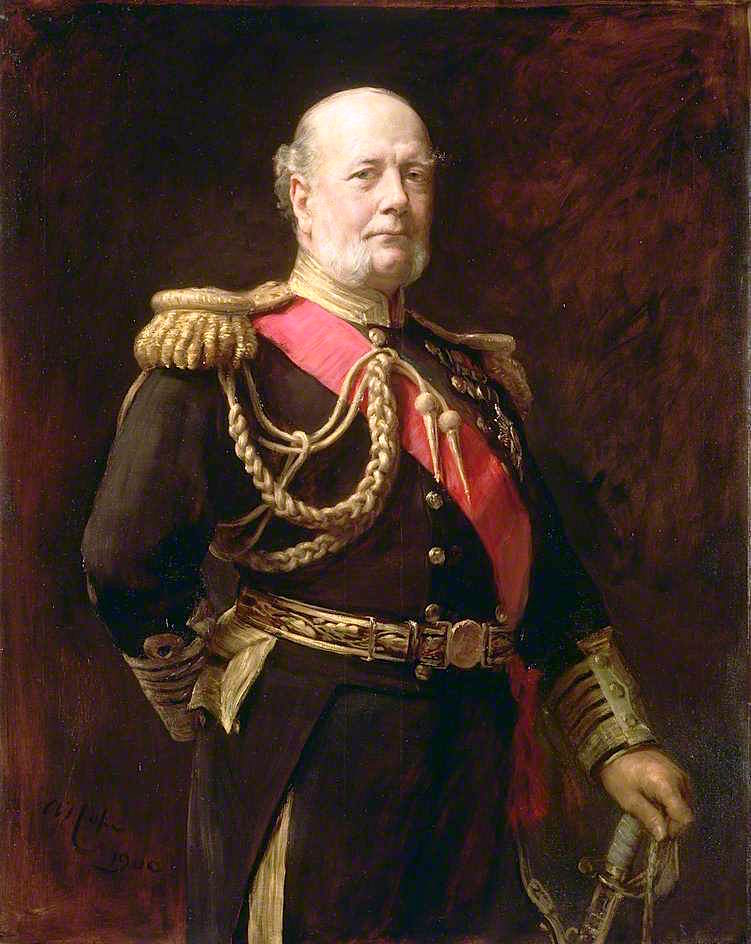 Admiral Sir Frederick Richards, vintage artwork by Arthur Stockdale Cope, 12x8" (A4) Poster