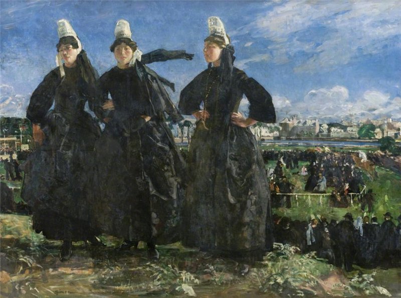 Breton Women by Lucien Simon,A3(16x12")Poster