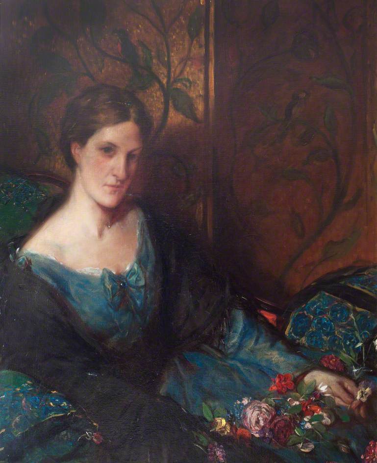 Barbara Shore Nightingale, vintage artwork by Charles Haslewood Shannon, 12x8" (A4) Poster