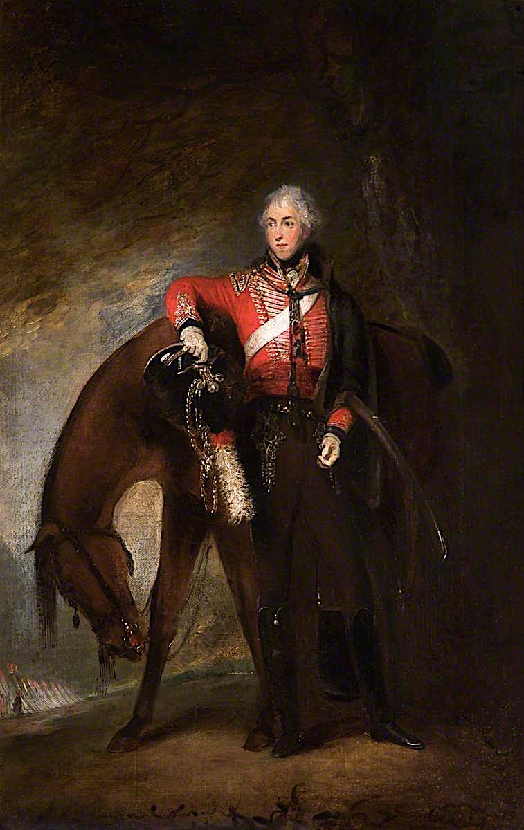 Sir John Fleming Leicester, Bt, vintage artwork by James Ward, 12x8" (A4) Poster