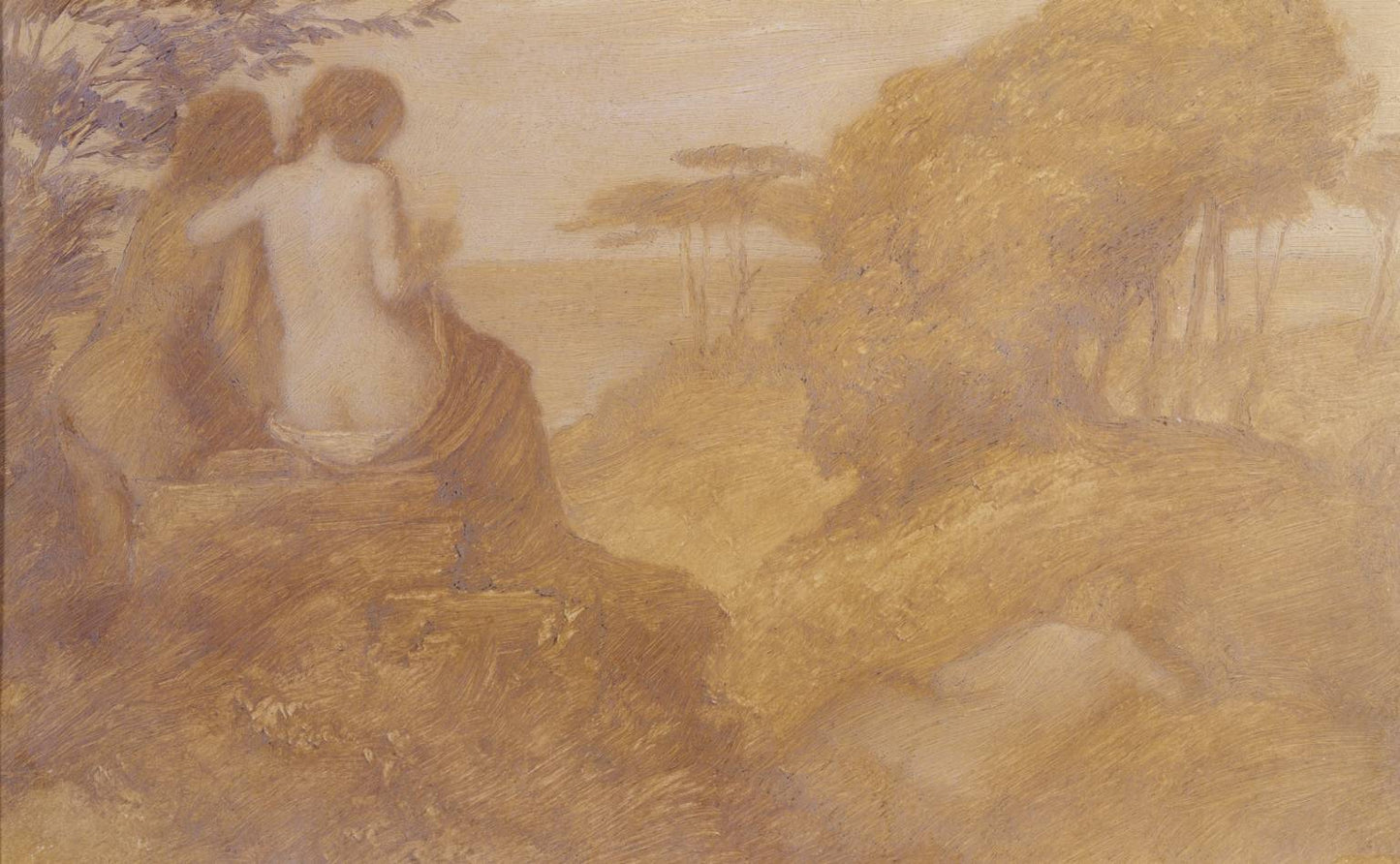 Elemental Life, vintage artwork by Edward Calvert, A3 (16x12") Poster Print