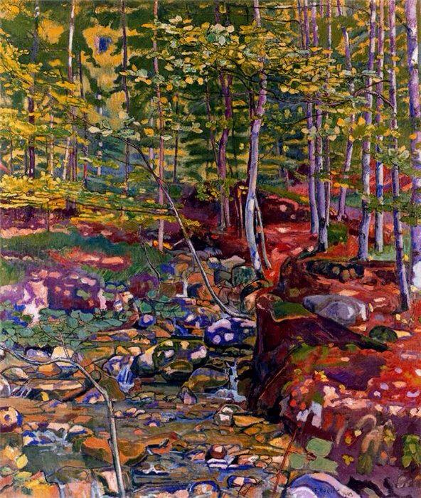 Canto Silvestre, vintage artwork by Ferdinand Hodler, 12x8" (A4) Poster