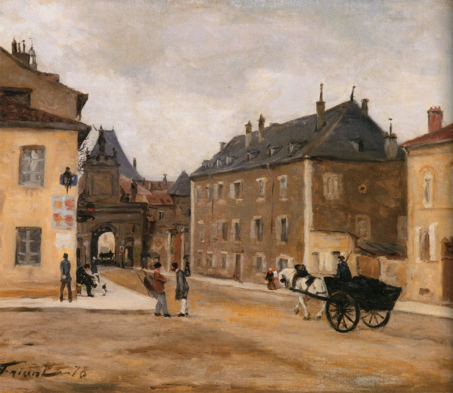 La Porte Saint-Georges by emile Friant,A3(16x12")Poster