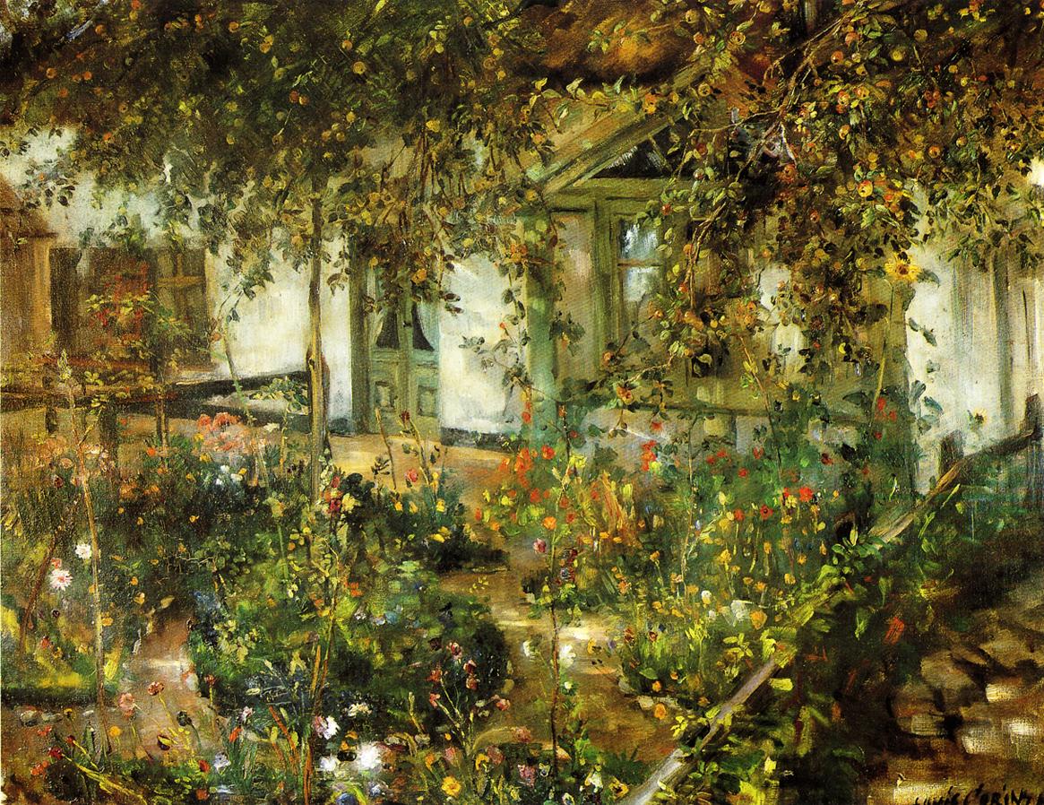Farmyard in Bloom by Lovis Corinth,A3(16x12")Poster