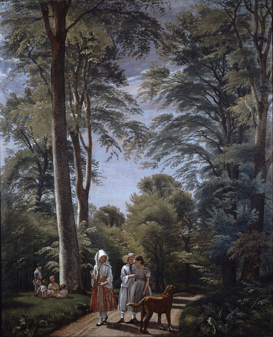 Beech Wood in May, vintage artwork by Peter Christian Skovgaard, A3 (16x12") Poster Print