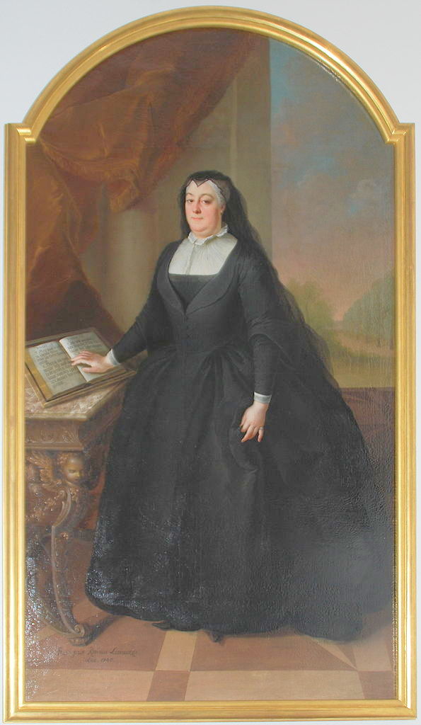 Portrait of Rosina Schindler, vintage artwork by Anna Rosina de Gasc, 12x8" (A4) Poster