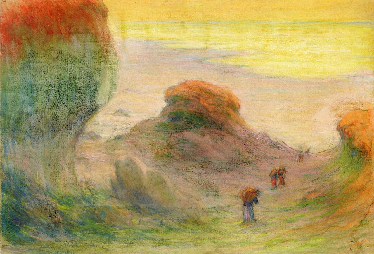 Hymn to the Sun, vintage artwork by Claude-Emil Schuffenecker, 12x8" (A4) Poster
