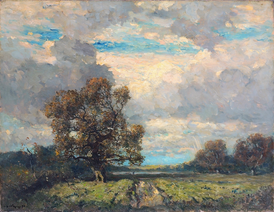 The Lone Sentinel, vintage artwork by Henry Ward Ranger, 12x8" (A4) Poster