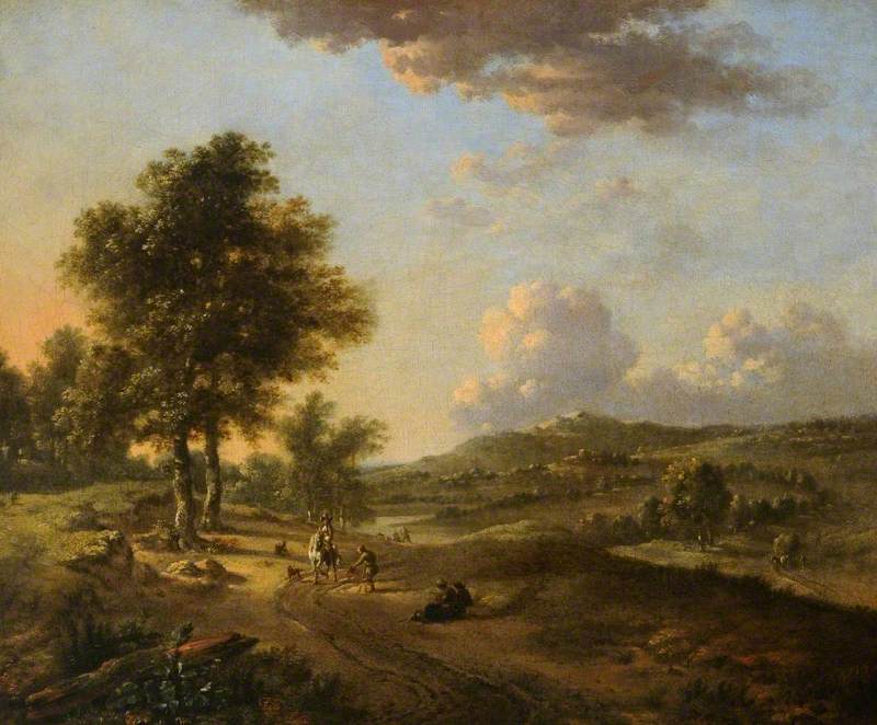 Landscape: The Mendicant, vintage artwork by Jan Wijnants, 12x8" (A4) Poster