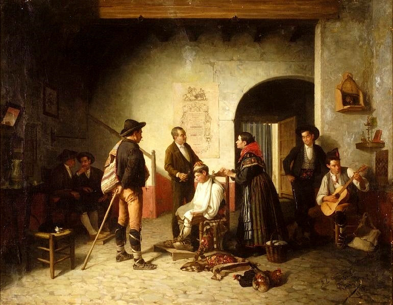 Alcanzara, vintage artwork by Pedro Rodriguez de la Torre, 12x8" (A4) Poster