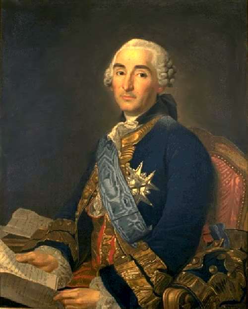 Cesar Gabriel, Comte de Choiseul, vintage artwork by Alexander Roslin, 12x8" (A4) Poster
