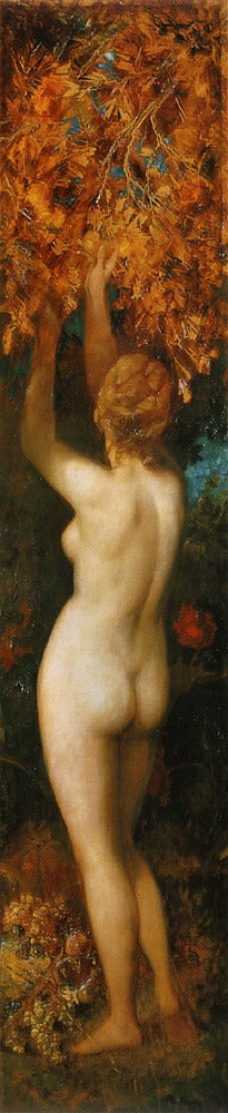 Geschmack, vintage artwork by Hans Makart, 12x8" (A4) Poster