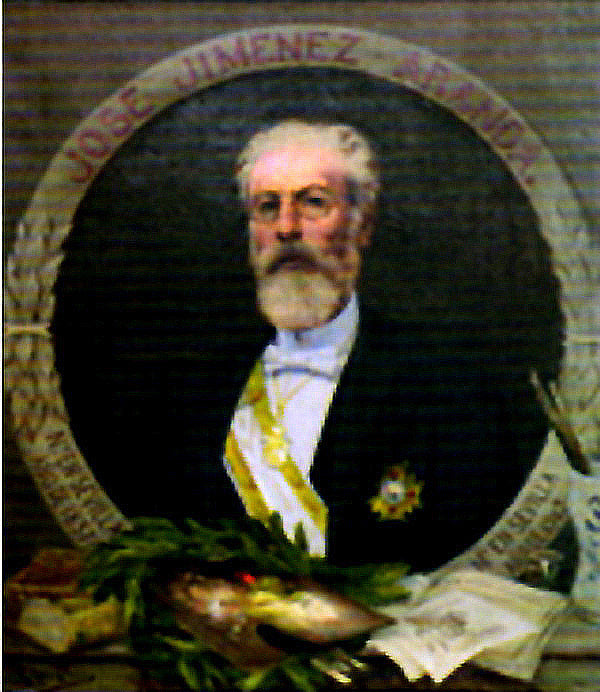 Retrato, vintage artwork by Jose Jimenez y Aranda, 12x8" (A4) Poster