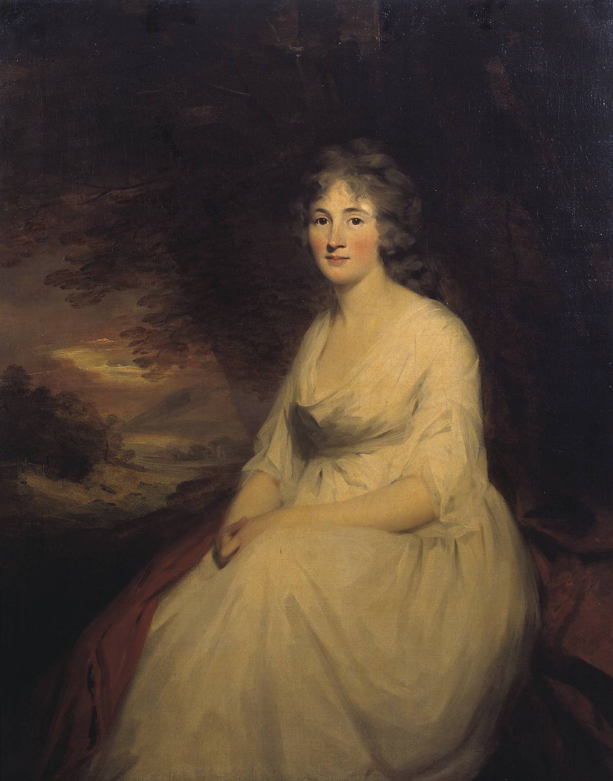Mrs Charles Steuart, vintage artwork by Sir Henry Raeburn, R.A., P.R.S.A., 12x8" (A4) Poster