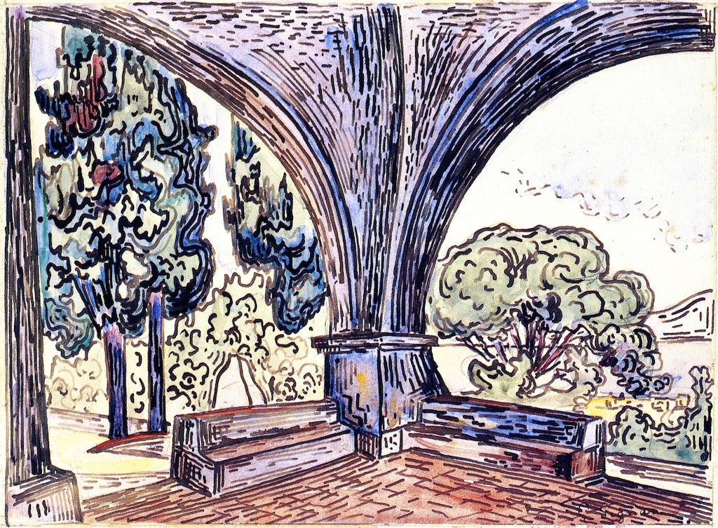 The Chapel of Sainte-Anne at Saint-Tropez by Paul Signac,A3(16x12")Poster