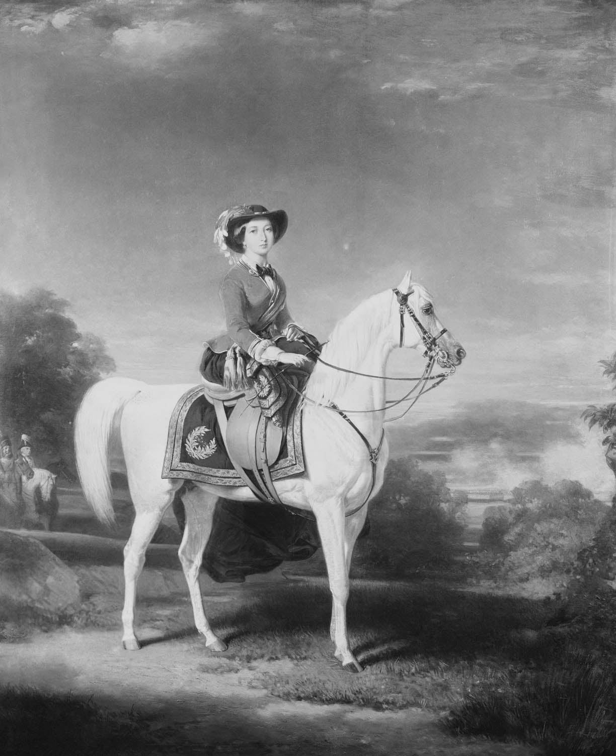 Queen Victoria (1819-1901), vintage artwork by Charles Edouard Boutibonne, A3 (16x12") Poster Print