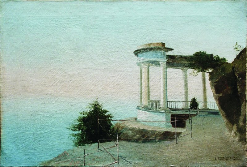 An Old Rotunda in Crimea by Gavriil Kondratenko,A3(16x12")Poster