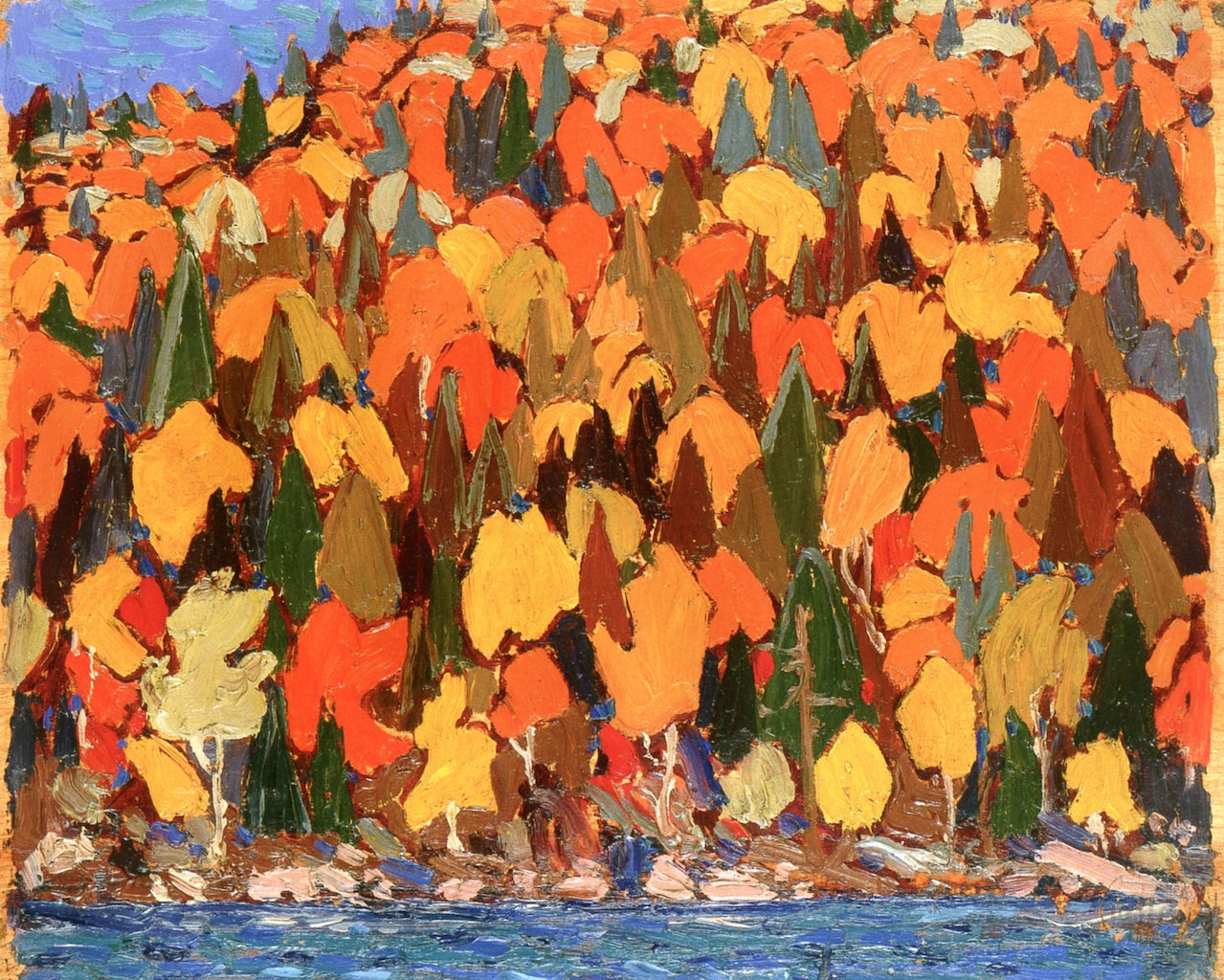 Autumn Foliage, vintage artwork by Tom Thomson, 12x8" (A4) Poster