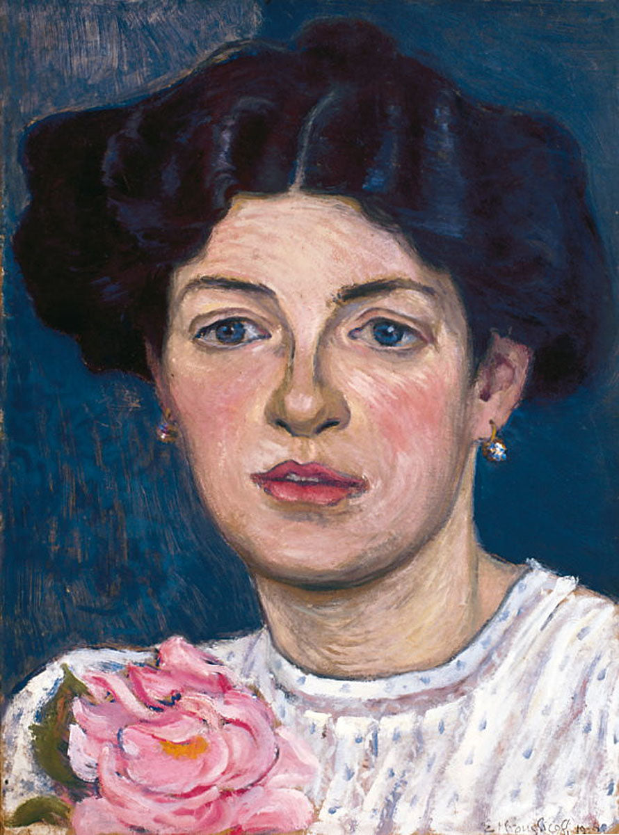 Portrait of N.S. Kruglikova, vintage artwork by Elizaveta Kruglikova, 12x8" (A4) Poster