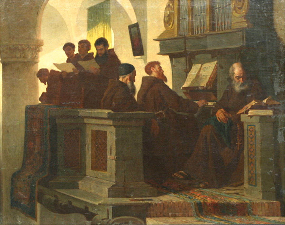 The Mass, vintage artwork by Max Michael, 12x8" (A4) Poster