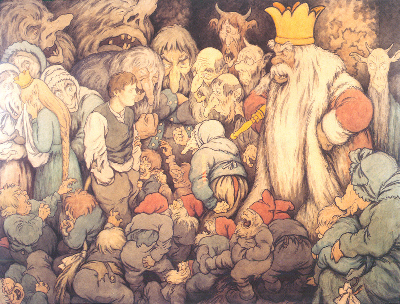 n the Hall of the Mountain King by Theodor Severin Kittelsen,A3(16x12")Poster