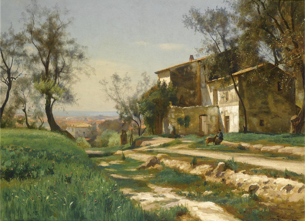The Outskirts of Nice by Iosif Krachkovsky,A3(16x12")Poster