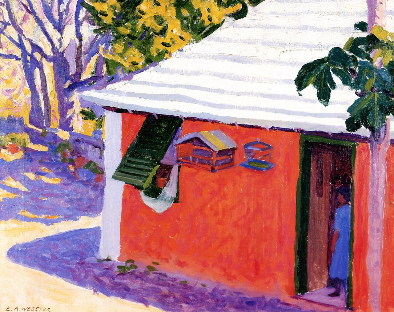 Bermuda Roof, St. George's by Edwin Ambrose Webster,A3(16x12")Poster