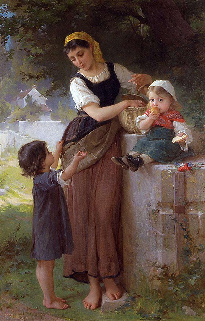 May I Have One Too, vintage artwork by Émile Munier, 12x8" (A4) Poster