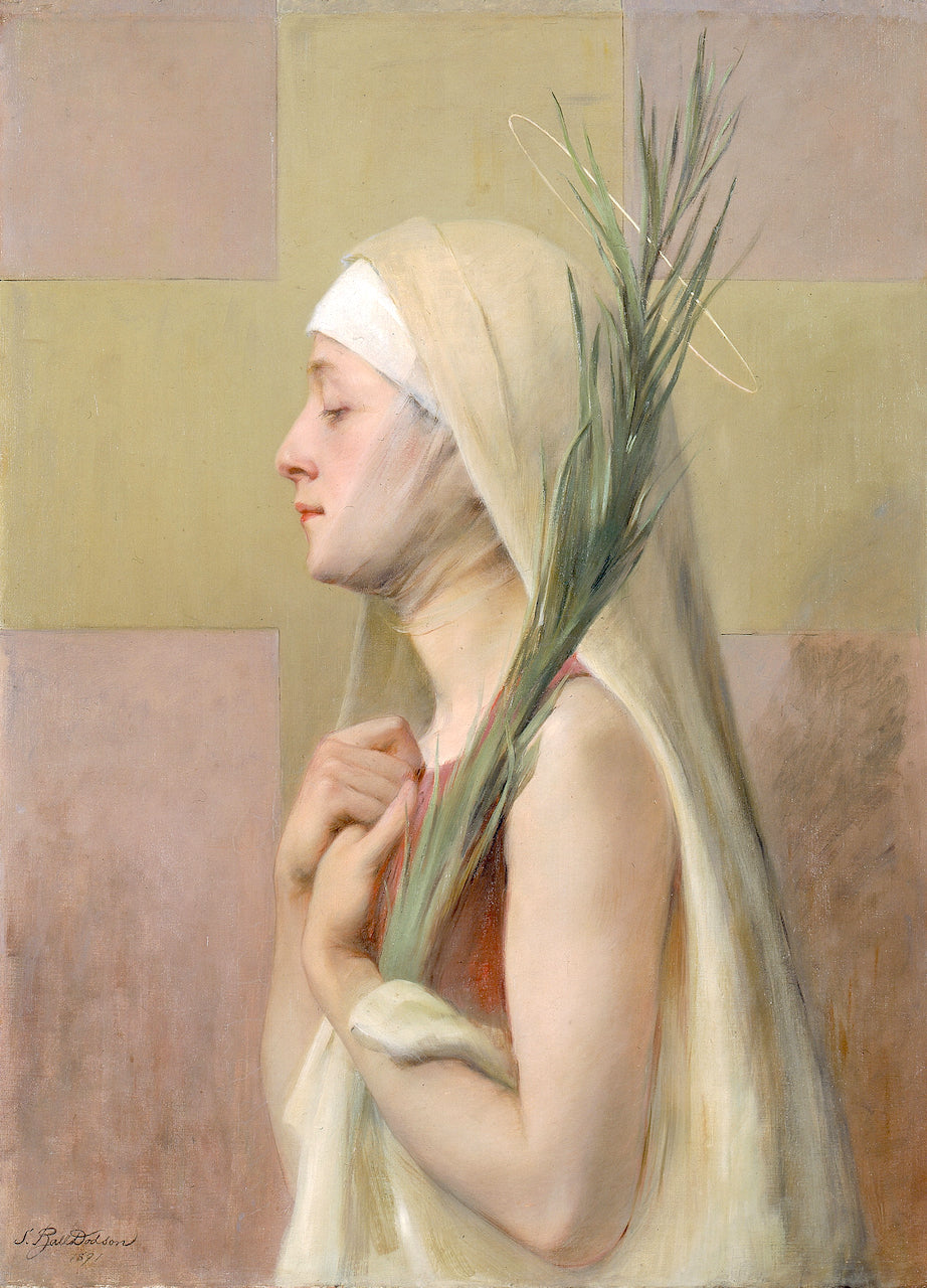 Une Martyre, vintage artwork by Sarah Paxton Bell Dodson, 12x8" (A4) Poster