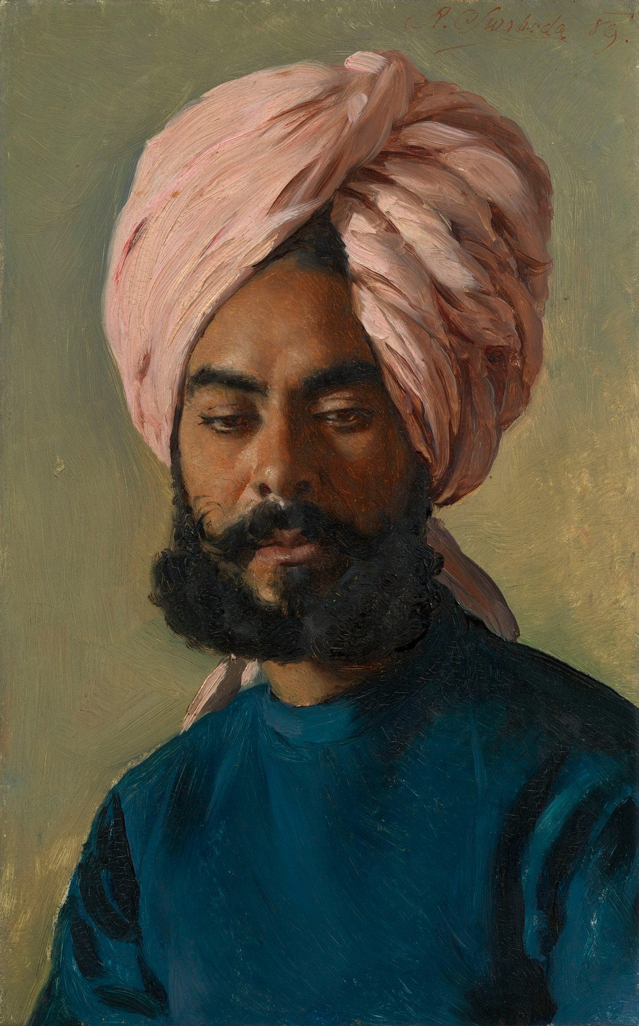Saiyad Hurmat Ali, vintage artwork by Rudolph Swoboda, A3 (16x12") Poster Print