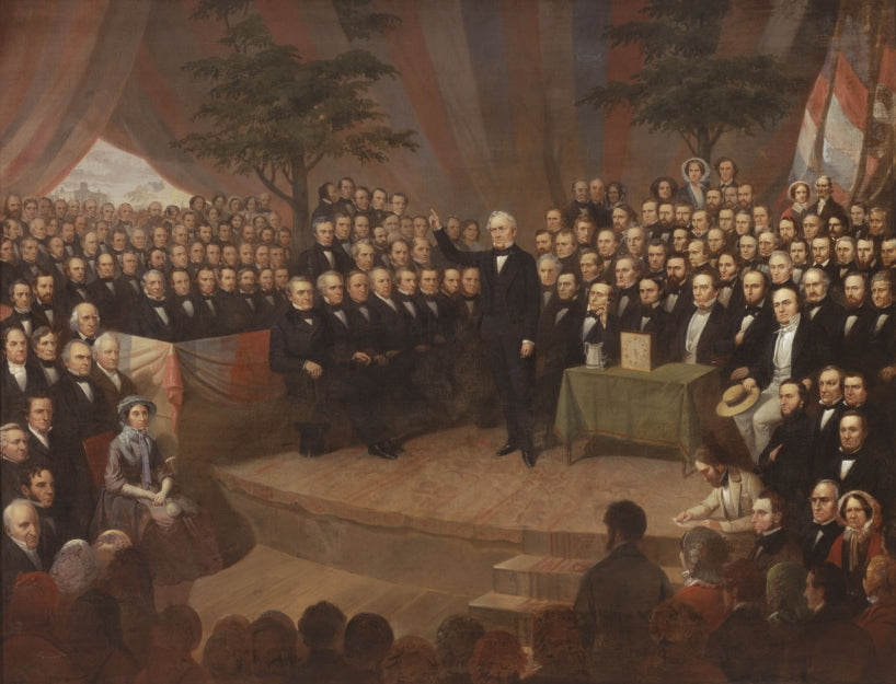 Dudley Observatory Dedication, August 28, 1856, vintage artwork by Thompkins H Matteson, A3 (16x12") Poster Print