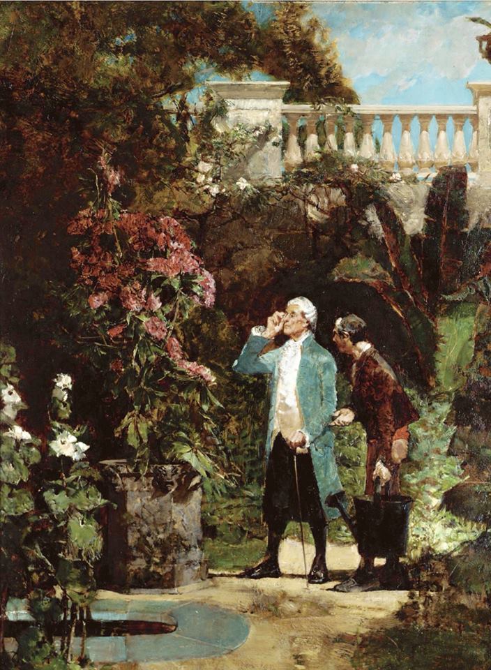 The botanist, vintage artwork by Walter Gay, 12x8" (A4) Poster